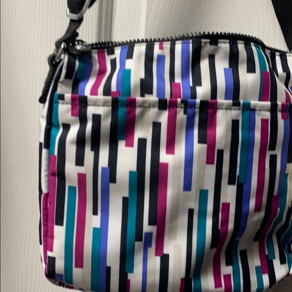 🆕Kipling Sebastian Crossbody, Urban Stripe🟪🟦 - Picture 6 of 14